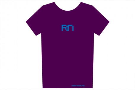 t-shirt - RN logo - dark plum