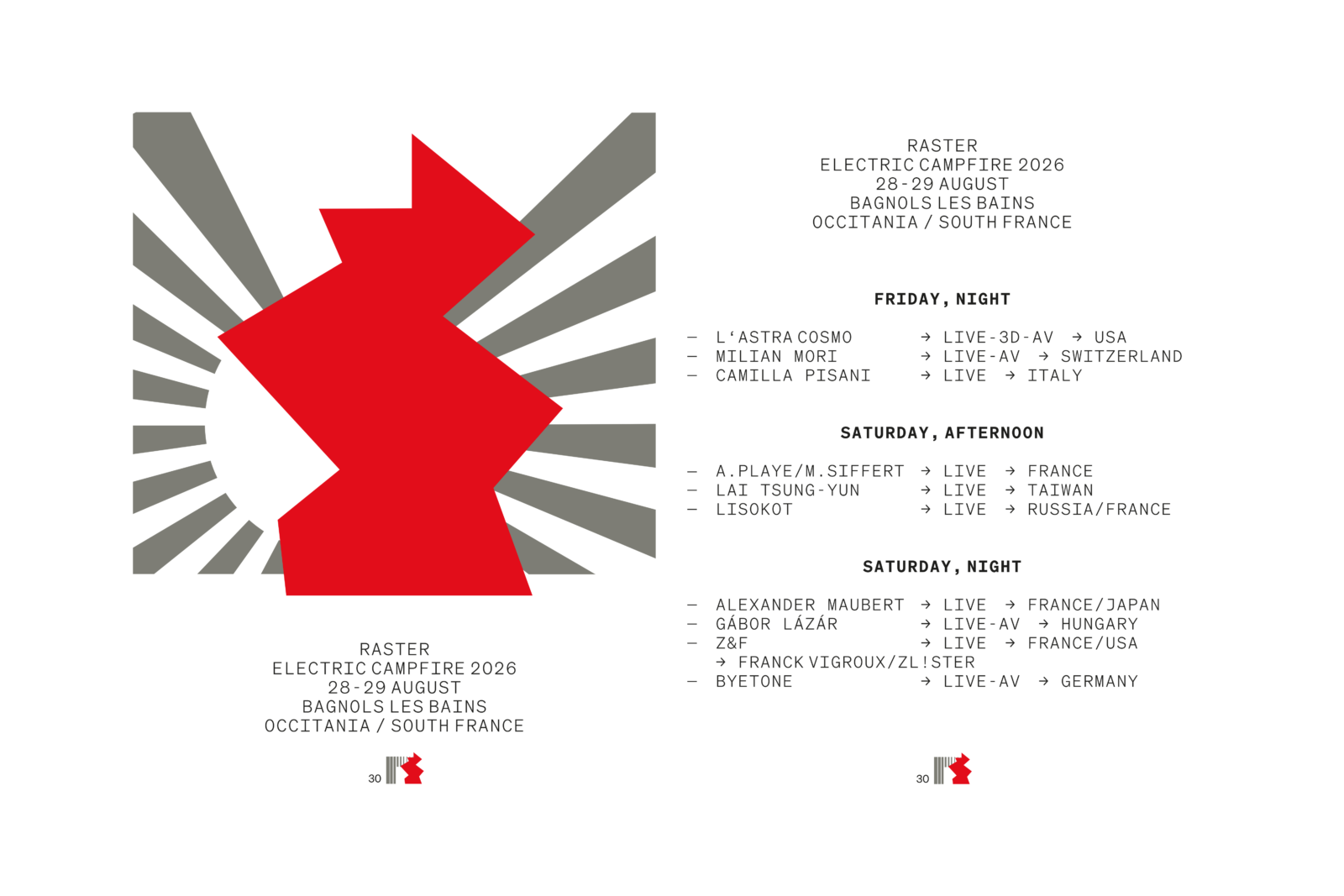 raster – electric campfire 2026